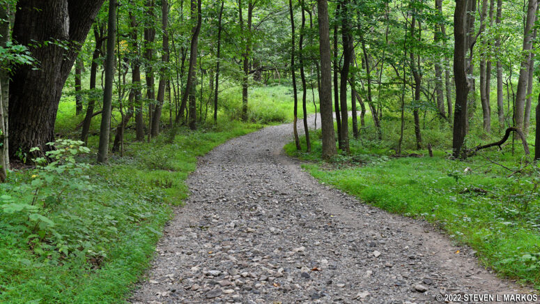 Segment of the Mount Joy Trail that leads to Washington's Headquarters at Valley Forge