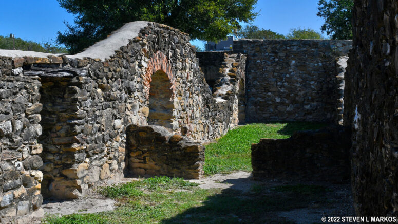 Archway in the southern wall at Mission Espada may have bricks from the early 1800s