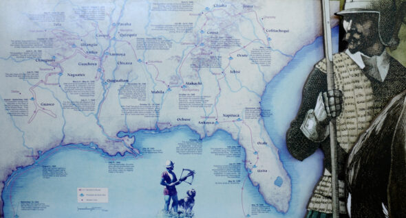 De Soto's 1539-1542 expedition (click to enlarge)