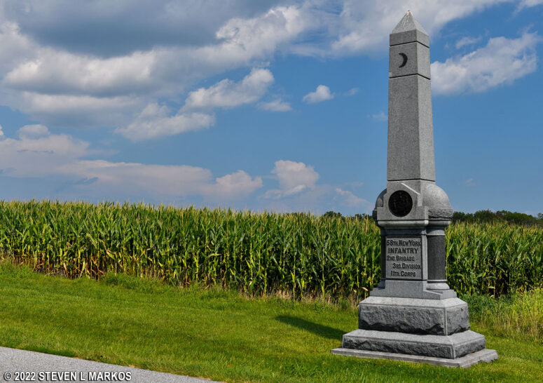 58th New York Infantry Monument (1888), Gettysburg National Military Park
