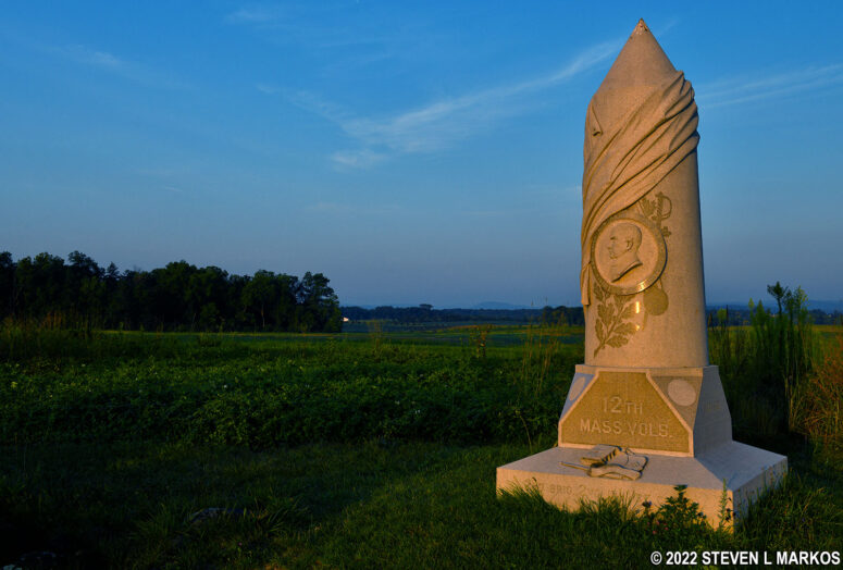 12 Massachusetts Volunteer Infantry Monument (1885), Gettysburg National Military Park