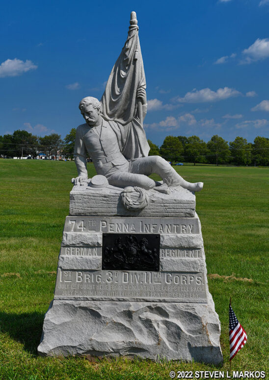 74th Pennsylvania Infantry Monument (1888), Gettysburg National Military Park