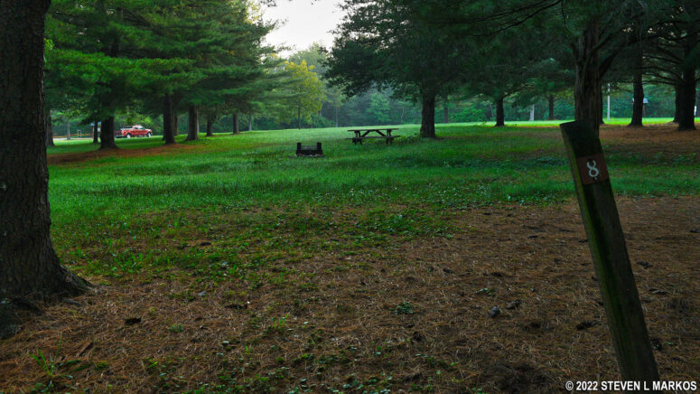 Campsite 8 at the McMillan Woods Youth Campground, Gettysburg National Military Park