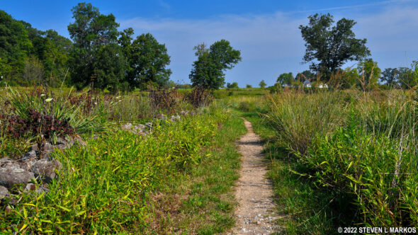 Hiking trail at Gettysburg National Military Park