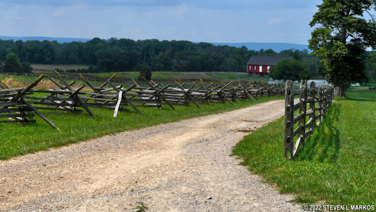The Henry Spangler Farm dirt road is part of the Bridle Trail at Gettysburg National Military Park