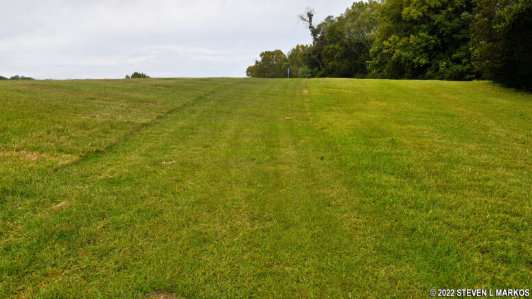View from The Dock towards the Poverty Point settlement