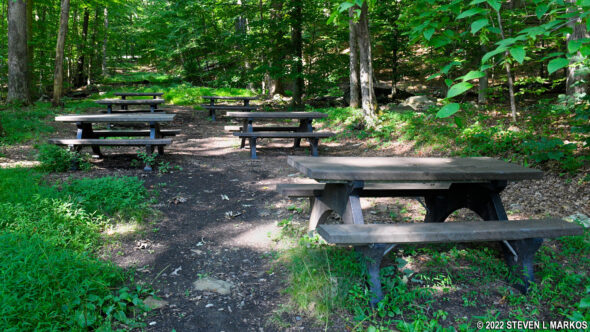 Picnic area at the Catoctin Mountain Park Visitor Center