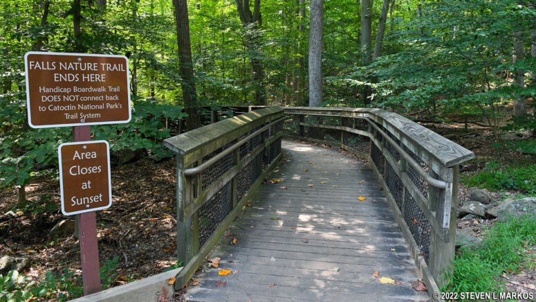 Boardwalk to Cunningham Falls from Catoctin Mountain Park