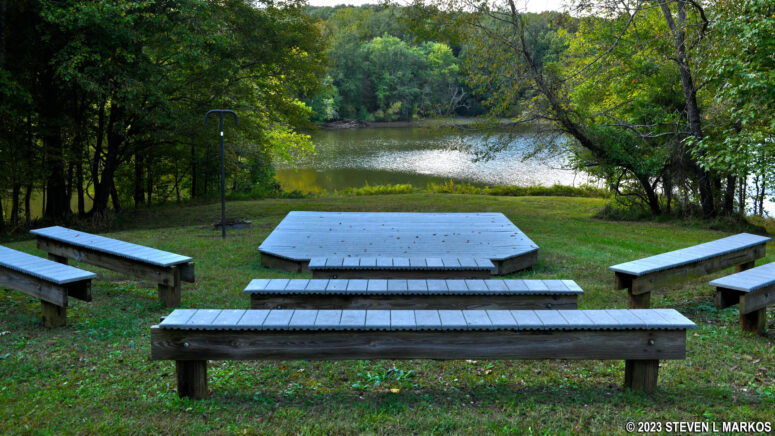Amphitheater at the Fort Donelson National Battlefield's youth group campground