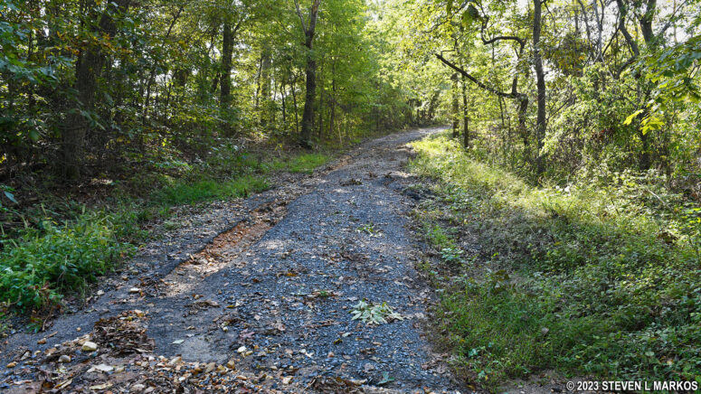 Walking path through the Fort Heiman unit of Fort Donelson National Battlefield