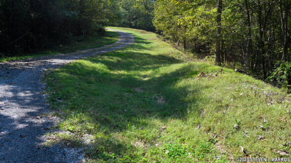Earthen remnants of Fort Heiman, part of Fort Donelson National Battlefield
