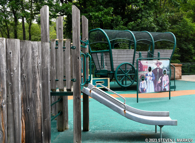 Children's playground behind the Fort Necessity National Battlefield Visitor Center