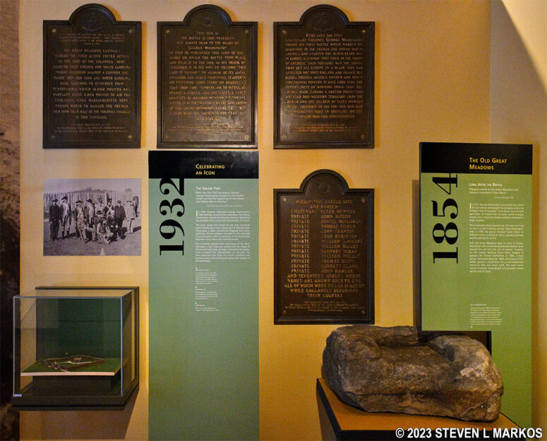 Exhibit on the creation of Fort Necessity National Battlefield