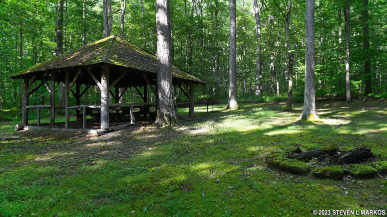 Pavilion at the Fort Necessity National Battlefield Picnic Area