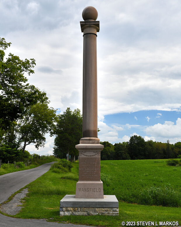 General Joseph Mansfield Monument at Antietam National Battlefield