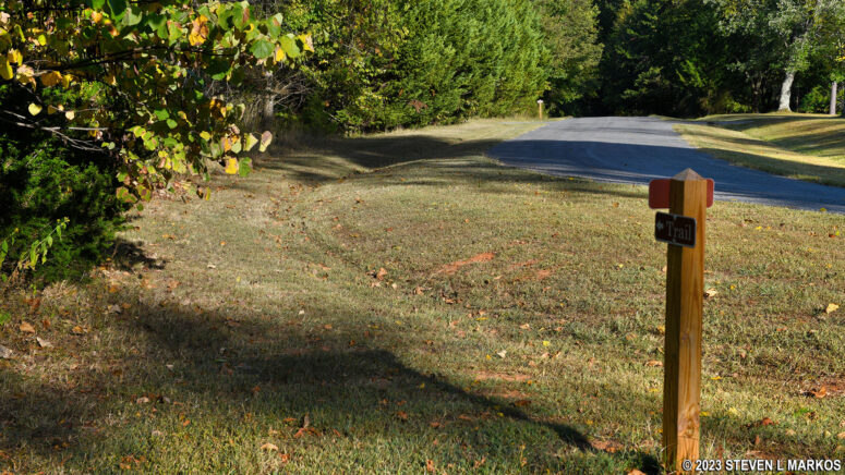 Northern intersection of the Tibbs Trail and Gordon Drive at Appomattox Court House National Historical Park