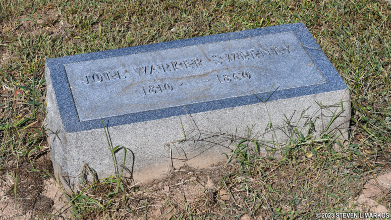 Grave of Joel Sweeney at Appomattox Court House National Historical Park
