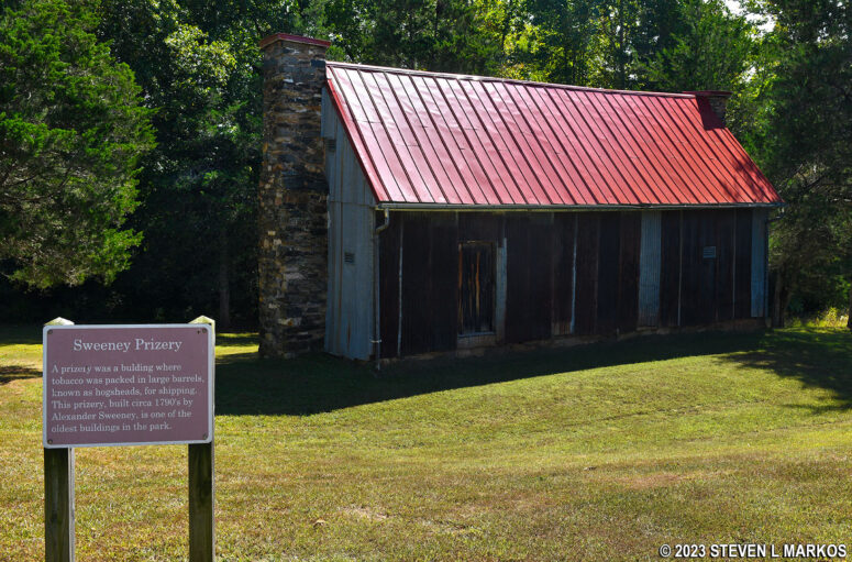 The Sweeney Prizery, the oldest building within Appomattox Court House National Historical Park