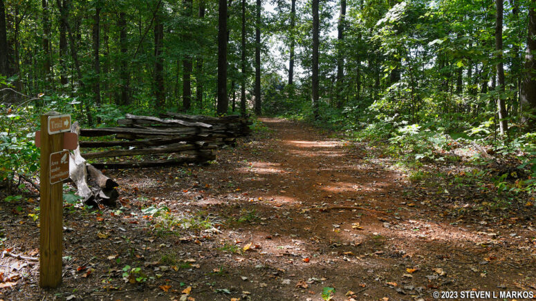 Grant's Approach Trail near the North Carolina Monument at Appomattox Court House National Historical Park