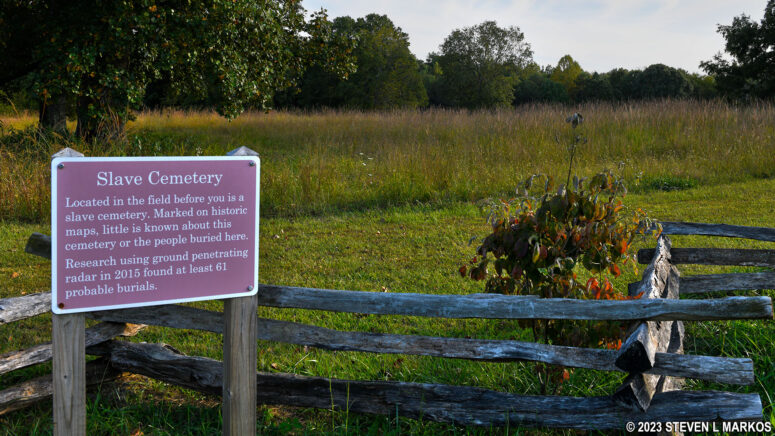 Slave Cemetery on the Grant's Approach Trail at Appomattox Court House National Historical Park