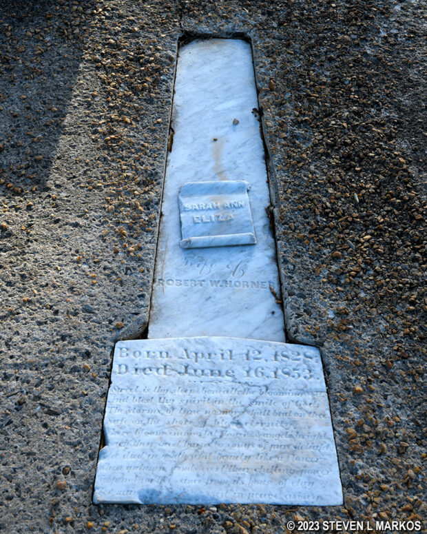 Tombstone in the Raine Family Cemetery at Appomattox Court House National Historical Park
