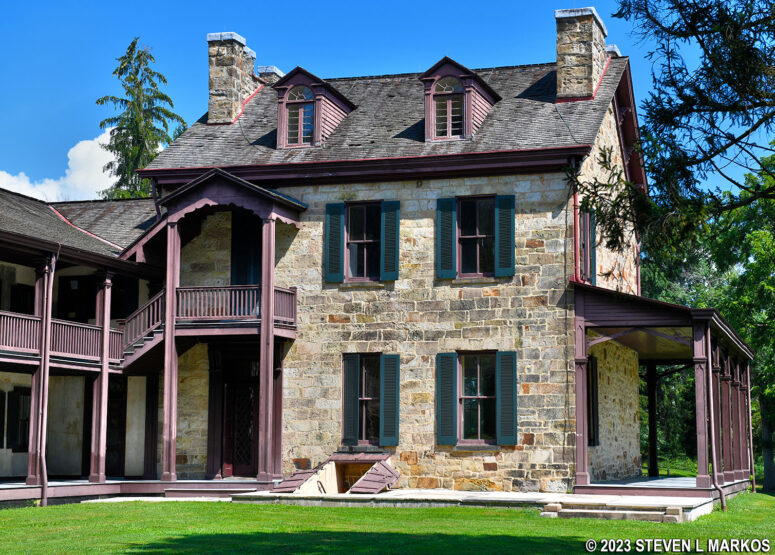 Rear of the Gallatin Stone House at Friendship Hill National Historic Site