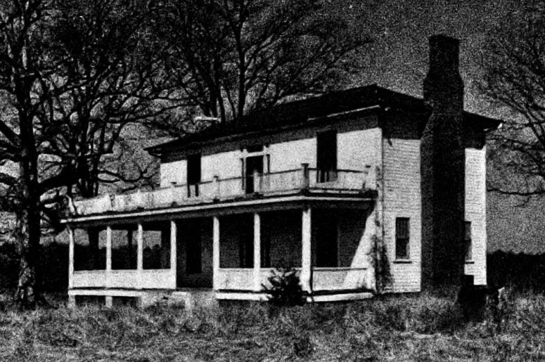 Old photo of the Tibbs House at Appomattox Court House National Historical Park
