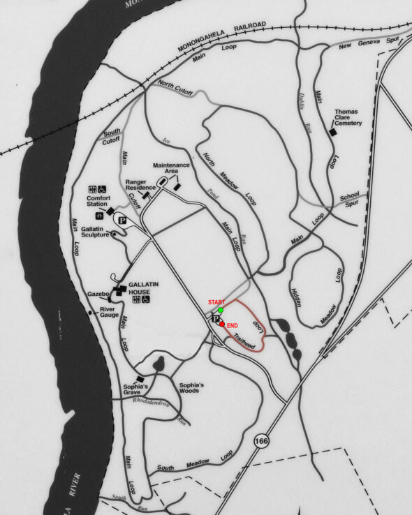 Trailhead Loop Trail Map (click to enlarge)