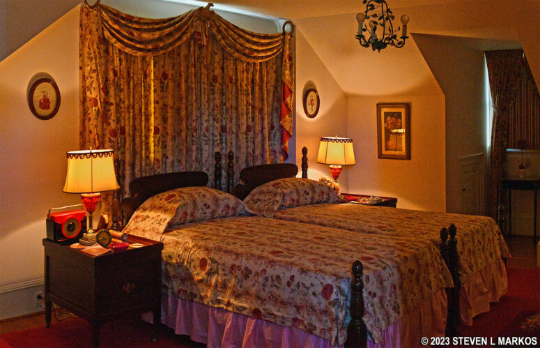 Red Guest Room inside the Eisenhower House at Eisenhower National Historic Site
