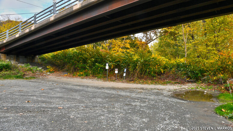 Parking area at the Lordville Canoe Launch, Upper Delaware Scenic and Recreational River