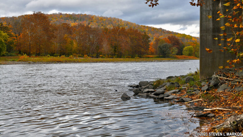 View of the Delaware River from the Kellams Bridge Canoe Launch, Upper Delaware Scenic and Recreational River