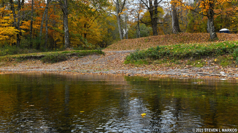 View of the Callicoon Boat Ramp from the Upper Delaware Scenic and Recreational River