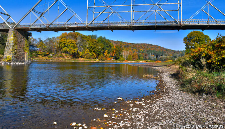 View upriver from the Skinners Falls Canoe Launch, Upper Delaware Scenic and Recreational River