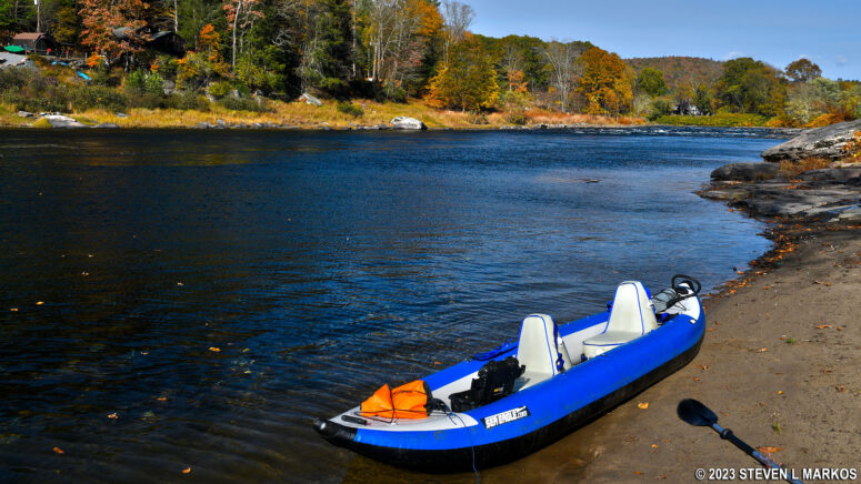 Beach area just downriver from the Skinners Falls Rapids, Upper Delaware Scenic and Recreational River