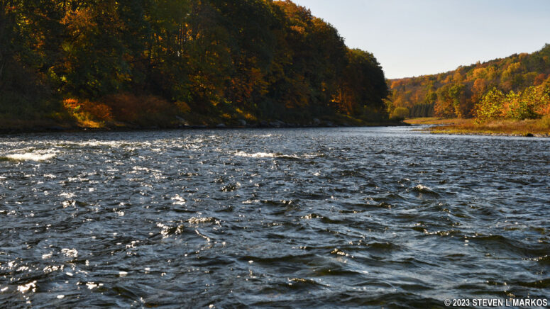 Small rapids on the Delaware River between Skinners Falls and Narrowsburg, Upper Delaware Scenic and Recreational River