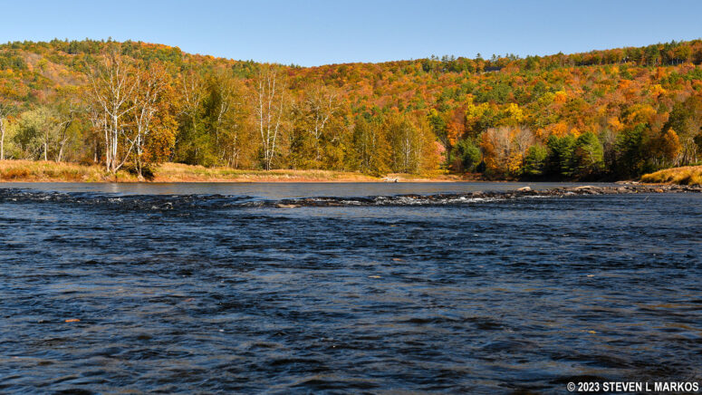 Eel weir just downriver from Ten Mile River, Upper Delaware Scenic and Recreational River