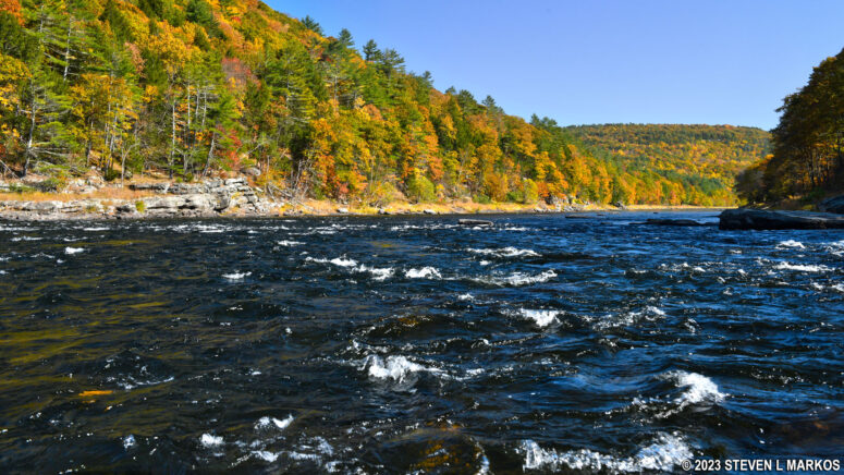 Small rapids 1.25 miles downriver from the Ten Mile River Canoe Launch, Upper Delaware Scenic and Recreational River