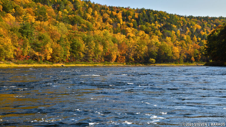 Small rapids on the Delaware River between Ten Mile River and Lackawaxen, Upper Delaware Scenic and Recreational River