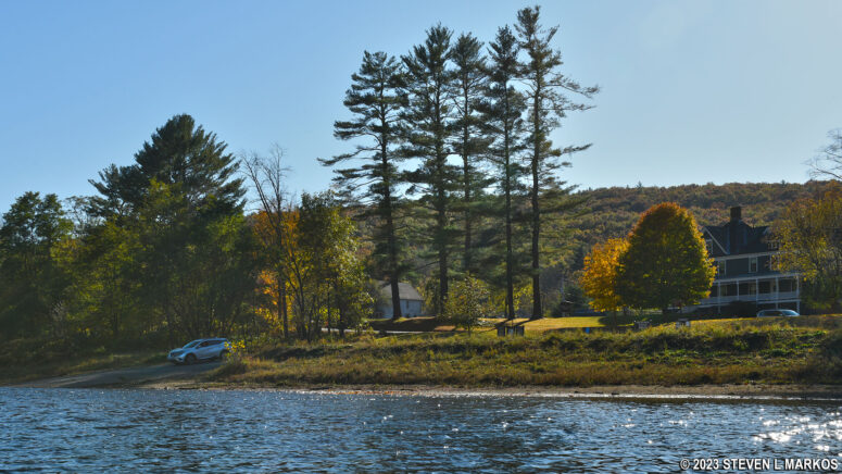 Boat ramp at the Zane Grey Museum in Lackawaxen, Pennsylvania, Upper Delaware Scenic and Recreational River