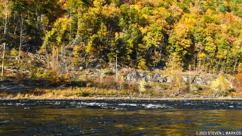 Rapids upstream from the Highland, NY DEC Canoe Launch on the Upper Delaware Scenic and Recreational River