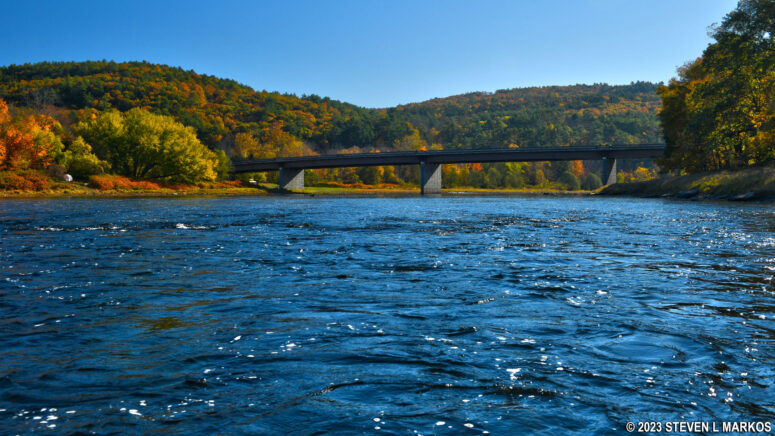 Run of small rapids just upstream from the Barryville-Shohola Bridge, Upper Delaware Scenic and Recreational River