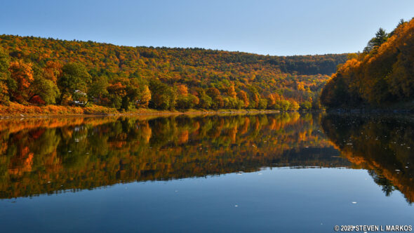 Upper Delaware Scenic and Recreational River just south of Barryville, New York