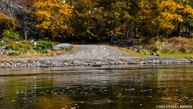Private canoe launch at Jerry's Three River Campground, Upper Delaware Scenic and Recreational River