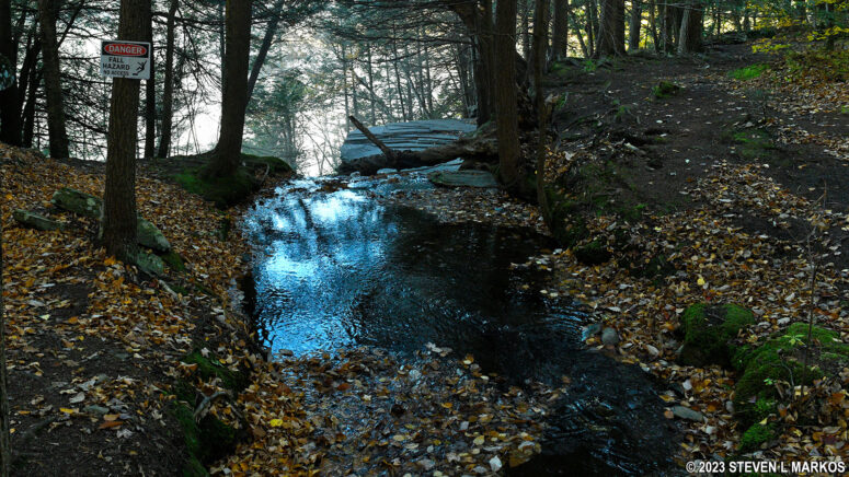 Stream a mile into the Bouchoux Trail near Lordville, New York