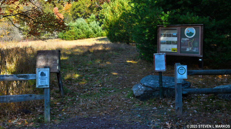 Start of the Damascus Forest Trail near the Upper Delaware Scenic and Recreational River