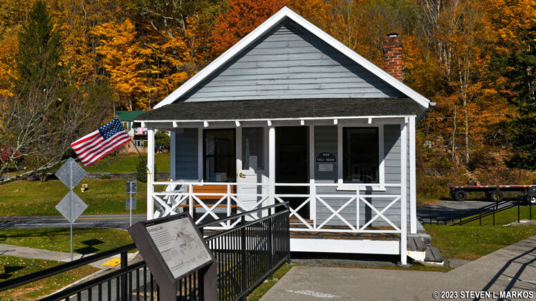 Toll house installed when the Roebling Delaware Aqueduct was converted into a vehicle bridge