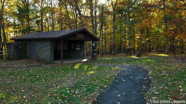 Information Station at Minisink Battleground Park in Barryville, New York