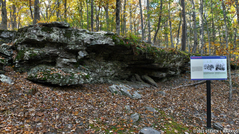 Hospital Rock at Minisink Battleground Park in Barryville, New York