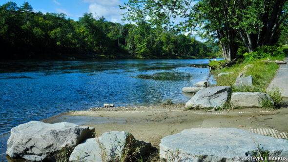 Highland New York DEC canoe launch on the Upper Delaware Scenic and Recreational River