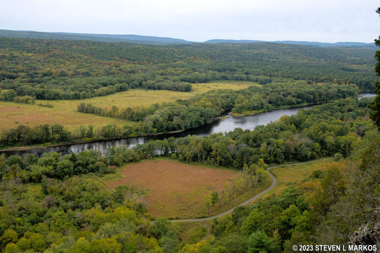 View from the Tristate Overlook on the Cliff Trail in Delaware Water Gap National Recreation Area